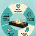 CHIMENEA DE MESA ELEGANTE PORTATIL
