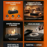 CHIMENEA DE MESA ELEGANTE PORTATIL